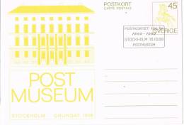 2039. Entero Postal Suecia 1969, Stockholm, Sverige Post Museum - Interi Postali