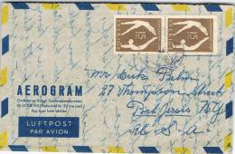 2040. Aerograma EKONASDJON (Suecia) 1950. Sverige - Storia Postale