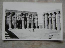 Egypt  LUXOR  -The Papyrus Columns -  RPPC Photo Postcard  D101081 - Louxor