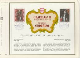 FEUILLET MONACO  # CEF 15 # CHARLES II J. GRIMALDI # FDC - Covers & Documents