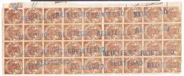 2051. Bloque De 36 Sellos 10 Cts Especial Movil. Lineal REINTEGRO - Revenue Stamps