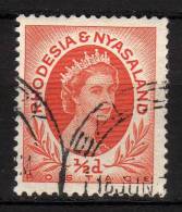 RHODESIA & NYASALAND - 1954 YT 1 USED - Rodesia & Nyasaland (1954-1963)
