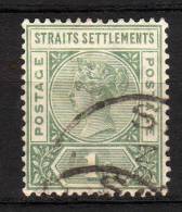 STRAITS SETTLEMENTS - 1892/01 YT 65 USED - Straits Settlements