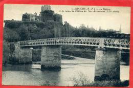 BIDACHE LA BIDOUSE ET RUINES DU CHATEAU DES DUCS DE GRAMONT CARTE EN TRES BON ETAT - Bidache