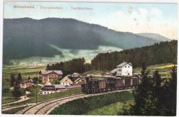 Böhmerwald Eleonorenhain Dampflok Eisenbahn Touristenhaus Color Lenora 1909 Fast TOP-Erhaltung - Boehmen Und Maehren