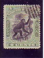 ORANGUTAN-MONKEY-4 C-NORTH BORNEO-1897-GREAT BRITAIN-COLONIES - Bornéo Du Nord (...-1963)