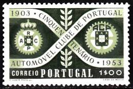 PORTUGAL - 1953,  Cinquentenário Do Automóvel Clube De Portugal. 1$00  (*) MNG  MUNDIFIL  Nº 782 - Neufs