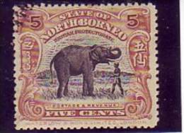 ELEPHANT-5 C-NORTH BORNEO-1909-GREAT BRITAIN COLONIES - Noord Borneo (...-1963)