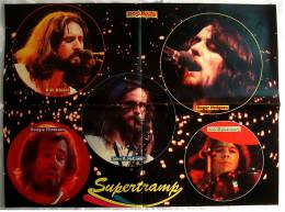 Poster Musik-Gruppe  Supertramp - Ca. 56 X 41 Cm  -  Von Pop Rocky Ca. 1982 - Manifesti & Poster