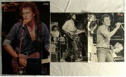 2 Kleine Musik Poster  Gruppe BAP / Wolfgang Niedecken -  Rückseite : Sascha Hehn ,  Von Pop-Rocky Und Bravo Ca. 1982 - Posters