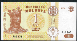 MOLDOVA  P8  1  LEU  2006 Dated 2006   UNC. - Moldawien (Moldau)