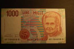 BANCONOTA 1000 LIRE MONTESSORI FDS PERFETTO - 1000 Liras