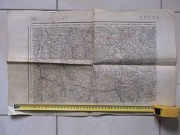 DEPT. GERS. - . CARTE TOPOGRAPHIQUE LECTOURE. ASTAFFORT, CONDOM,; ETC...ETC... - Topographische Karten