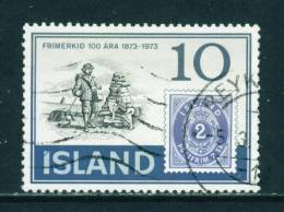 ICELAND - 1973 Stamp Centenary 10k Used (stock Scan) - Usati