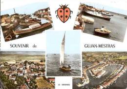 SOUVENIR DE GUJAN -MESTRAS MULTI VUES ,COULEUR  REF 31947 - Gujan-Mestras