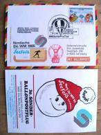 30. Ballonpost Card From Austria 1985 Cancel Balloon Nordische Ski Sport Seefeld Jumping Tirol - Cartas & Documentos