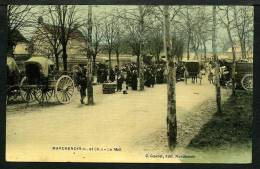 41 - MARCHENOIR - Le Marché - BELLE CARTE TOILÉE ANIMÉE - Marchenoir