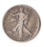 USA 1/2 DOLLAR 1945 ARGENT - 1916-1947: Liberty Walking (Liberté Marchant)