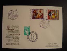 PORTUGAL FUNCHAL LIAISON POSTALE FDC CONSEIL EUROPE EUROPA PARLAMENT TIRAGE LIMITE 25 Ex. !!!! - Covers & Documents