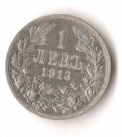 BULGARIE  1 LEV 1913  ARGENT  SUPERBE  ! - Bulgarie