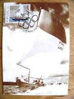 Card Maximum From Portugal, 1991 Sport Desporto Ctt Faro Yacht Sailing - Cartoline Maximum