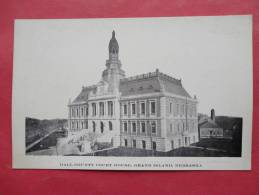 Nebraska > Grand Island -- Hall County Court House Ca 1910     -ref 872 - Grand Island