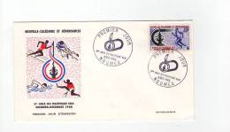 FDC Nouvelle Calédonie - 2éme Jeux Du Pacifique Sud - Obl  Du 08/12/66 (1er Jour) - Gebruikt