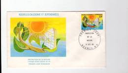 FDC Nouvelle Calédonie - Protection De La Nature - Obl  Du 11/10/80 (1er Jour) - FDC