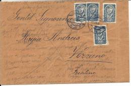 AU015 -  AUSTRIA - LETTERA  DA INNSBRUCH A VEZZANO (TN) - 21.8.1920 - Covers & Documents