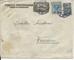 AU028 -  AUSTRIA - LETTERA DA INNSBRUCK PER VEZZANO (TN) - - Storia Postale