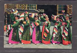 37038       Corea  Del  Sud,  Court Attendants Performing A Traditional Dance In  The  Republic Of  Korea, NV(scritta) - Corea Del Sud