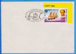 Meter Mark En Cover, Day Latin America, Cristofor Columb Stamps Europa CEPT Romania - Christopher Columbus