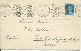 AU046 -  AUSTRIA - LETTERA DA KASSEL A S. CRISTOFORO (TN) - 4.5.1929 - Storia Postale