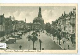 GRONINGEN * ANSICHTKAART * CPA * (1786)  VISCHMARKT MET BEURS EN A KERK * GELOPEN IN 1914 NAAR NIJMEGEN - Groningen