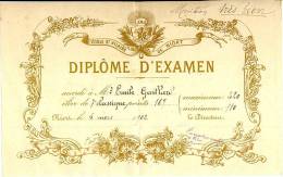 Diplome D'examen Ecle St Hilaire De Niort - Diploma & School Reports