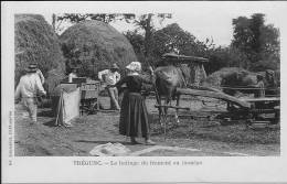 29 TREGUNC LE BATTAGE DU FROMENT AU MANÈGE  TRÈS RARE Edt  LAUSSEDAT  Etat   Impeccable    Neuve *** - Trégunc