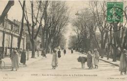 Setif  14 Rue De Constantine Prise De La Fontaine Edit Sidler J. Geiser  Timbrée Setif 1913 - Sétif