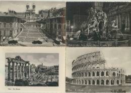 ROMA  4 CARTOLINE VIAGGIATE - Places & Squares