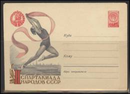 RUSSIA USSR Stamped Stationery 978-1959.05.23 (59-107) Sport Gymnastics - 1950-59