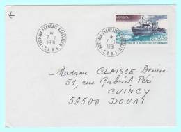 TAAF N° PA64 KERGUELEN 1981 - Lettres & Documents