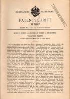 Original Patentschrift -  M. Stein Und K. Mally In Budapest , 1894 , Ziegelofen , Ziegelei , Ziegel , Ziegelstein !!! - Architectuur