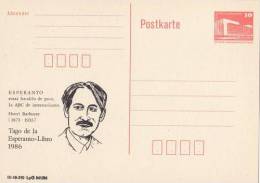 D.D.R.  1986  ESPERANTO  POSTCARD  MNH - Esperanto