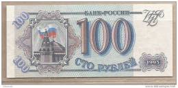 Russia - Banconota Non Circolata Da 100 Rubli P-254a.2 - 1993 - Rusia