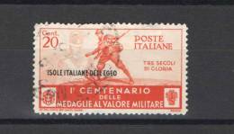 EGEO 1934 MEDAGLIE 20 C. USATO - Egeo (Amministrazione Autonoma)