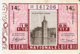 Loterie Nationale Saint Pieters Rode 1963 - Autres & Non Classés