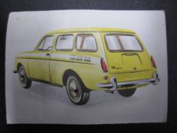 CHROMO (M33) AUTOS 1962 Dans Le Marché Commun (2 Vues) N°42 Break Volkswagen 1500 Chocolat Jacques B - Jacques