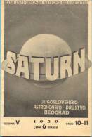 Kingdom YU. "Saturn". The Review For Astronomy, Meteorology And Geophysiks.1939 - Magazines