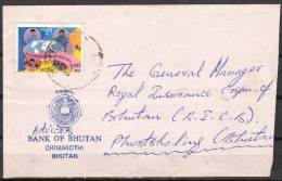 S624.-. BHOUTAN / BHUTAN .- . 1990`S  .-. COMMERCIAL CIRCULATED COVER .-. EDUCATION FOR ALL - Bhoutan