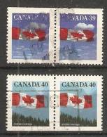 Canada  1989-90  Canadian Flag  (o) - Single Stamps