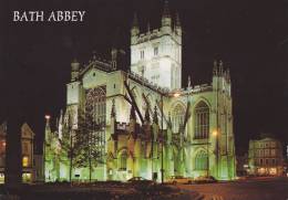 Cp , ANGLETERRE , BATH , Abbey At Night - Bath